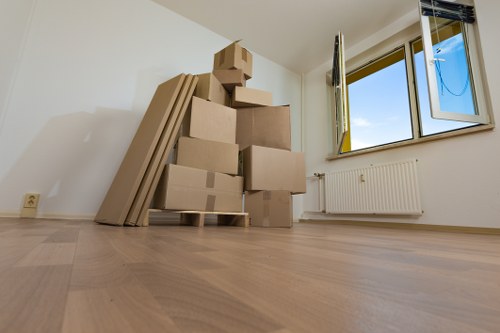 Loading furniture into a van for a Blackfriars relocation