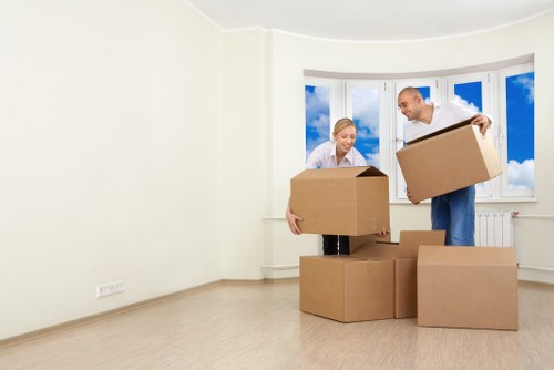 Removal team loading furniture during a Blackfriars relocation