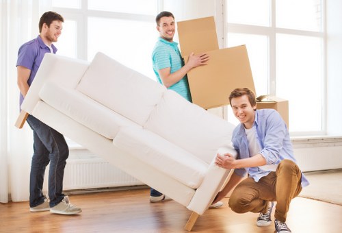 Office relocation items prepared for a central Blackfriars move