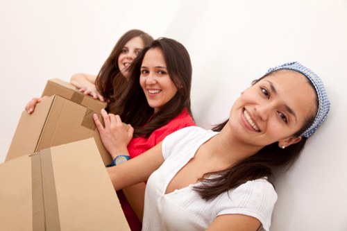 Blackfriars Removals team preparing a careful relocation in central London